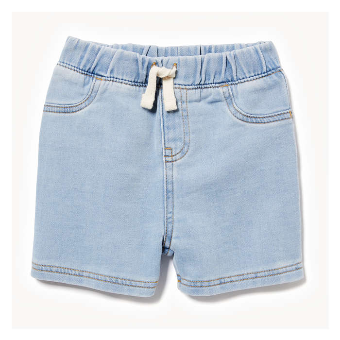 Baby Boys' Knit Denim Short